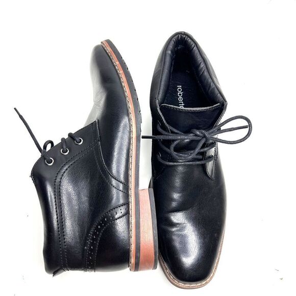 Boots Premium Black oxfords Classic Ankle Lace Up Dress for men size 10M.